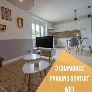  Appartement 3 - Parking - Wifi - Buanderie - Jardin